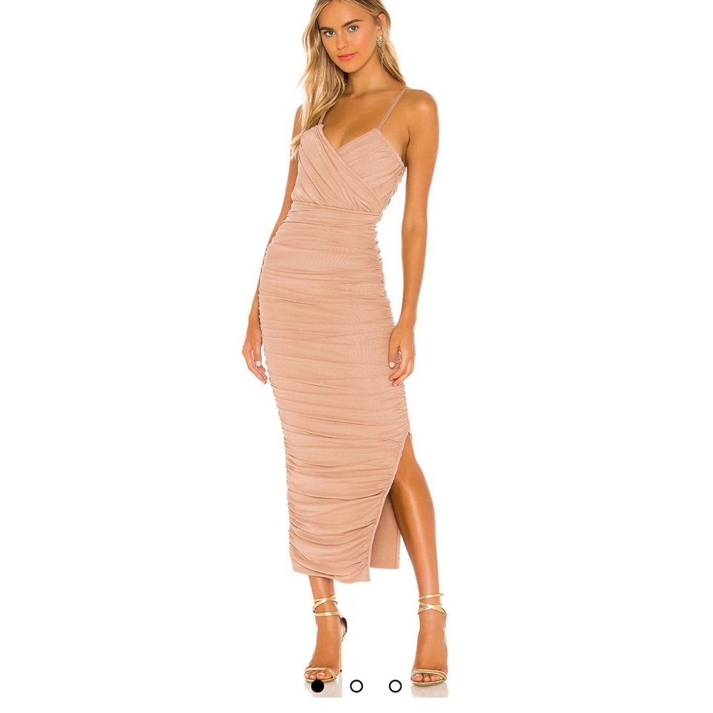 X REVOLVE Pippa midi dress Nude/Blush